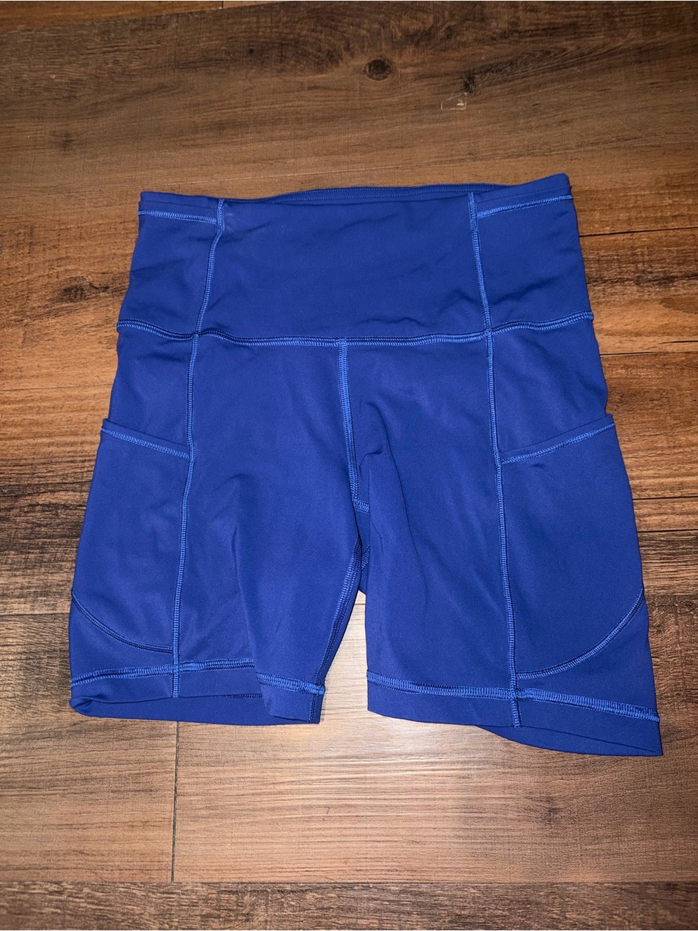 Lululemon High-Waist Women's Active Bike Shorts — Cobalt Blue